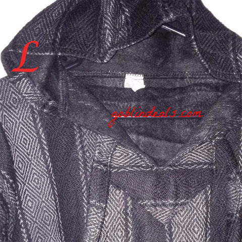 Charcoal Black Baja Hoodie Pullover- Goblin Deals