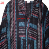 Baja Hoodie Red Turquoise Black XXL- Goblin Deals
