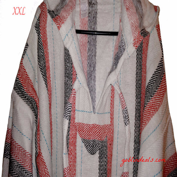 Baja Hoodie Red Black White XXL- Goblin Deals