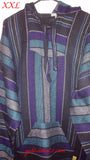 Baja Hoodie Turquoise Navy Blue Black XXL