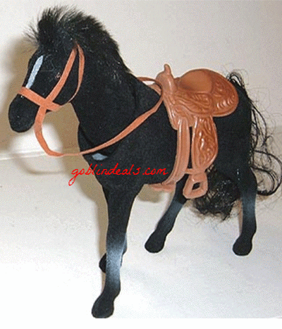 Bobble Head Horse With Saddle Black - Goblin Deals