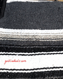 Mexican Diamond Poncho Light Grey Tan - Goblin Deals