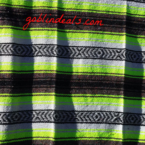 Mexican Blanket Small Neon Yellow - Goblin Deals