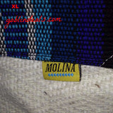 Serape Baja Hoodie Blue XL- Molina - Goblin Deals